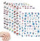Nagelsticker, Nagel Zubehör, 8 Stück Nagelaufkleber mit Themen, Niedlichen Cartoons Nagel Stickers, Mini Nagelsticker Kinder für Mädchen Damen Kinder