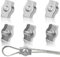 Tunejoy Drahtseilklemme M6 Seilklemme Edelstahl 304 Drahtklemme für Drahtseile von 6mm Sichern von Seilen Stahldraht Wäscheleine 6 Stück