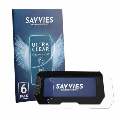 Savvies 6 Stück Schutzfolie für Honda CB125R 2022 | Transparenter Displayschutz Made in Germany, Ultra-Klar Displayschutz-Folie