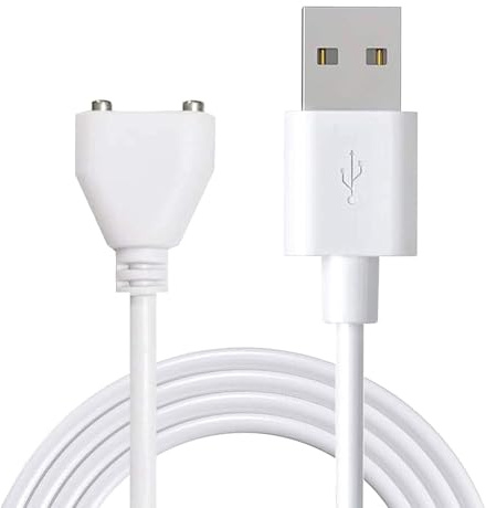 BaiWeiDun Universal Magnetic USB DC Charger Cable 2 Pin 8mm Cord,Replacement Charging Cord for Rose Charger Toys,Facial Cleanser, Electric Toothbrush, Flashlight (1)