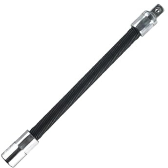 Douille universelle avec arbre flexible - Adaptateur d'embout en acier flexible pour perceuses électriques - Jeu de douilles à cliquet en 1/4 3/8 1/2 pour outils de voiture (B, taille unique)