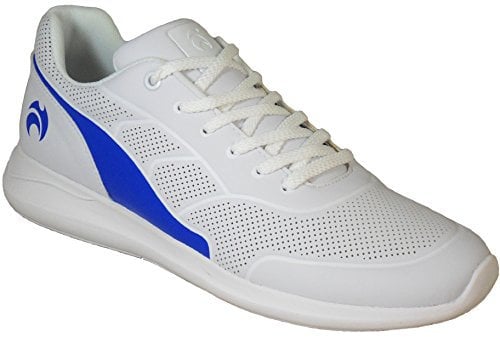 Henselite Mens HM74 Lightweight Impact X Lawn Bowls Shoes White/Blue UK 9