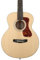 Guild Guitars Jumbo Jr Flame Ahorn Akustikgitarre, Antikblond, Archback Solid Top, Westerly Collection