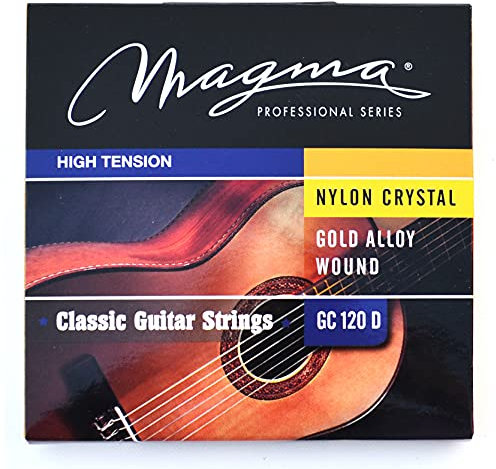 Magma Strings GC120D especial nylon oro aleación envuelto cuerdas guitarra clásica, alto voltaje