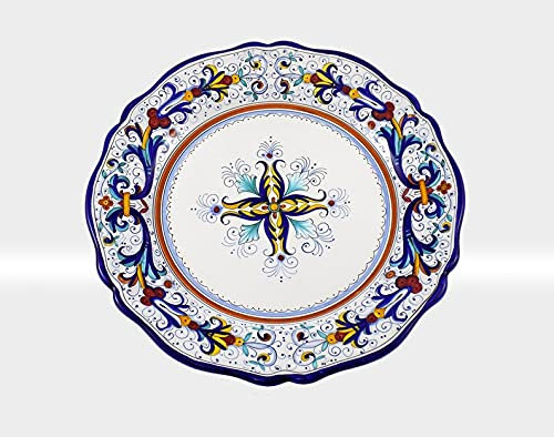 Piatto da Portata Dipinto a Mano. Ceramiche d'Arte Deruta Deruta Diametro cm.33