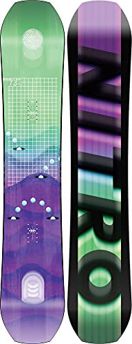 Nitro Herren T3 22 Highend Pro Performance Twin Camber Freestyle Pipe Boards Snowboard, Multicolour, 158