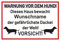 Samunshi® Aufkleber Dackel Warnung - Schild Sticker Hinweisschild Warnschild Vorsicht Hund 15 x 10cm Dackel Warnung schwarz