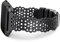 TOYOUTHS Lace Silikon Armband Kompatibel Mit Fitbit Versa 2/Lite/SE - Weiche Sport Solo Loop Blume Ausschnitt Spitze Ersatzarmband für Frauen, Schwarz
