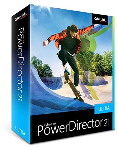 CyberLink PowerDirector 21 Ultra | Benutzerfreundliches Videobearbeitungsprogramm für PC | Greenscreen und tausenden Effekten | Fotoshow | Heimstudio | Screen Recorder | Windows 10/11 [Box]