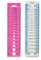 OHYER 2 Stück Knitting Needle Gauge Nadelschablone Kunststoff-Messgerät Startseite Zoll Lineal Zoll cm Herrscher Lehre Lineal 2-10mm Größen Zwei Design Machthaber Werkzeug für Sewing Stricknadeln