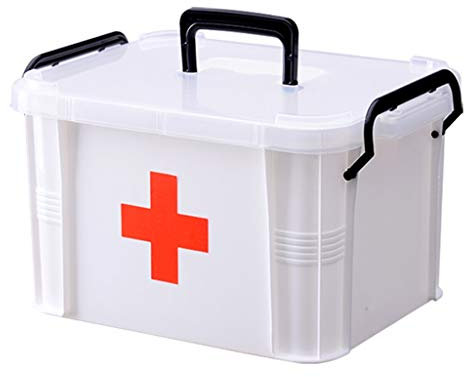 XMING Apotheke Haushalts Medizin-Speicher-Box Portable Familie Mehrschichtige Medizin-Speicher-Box (Size : S)