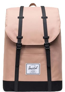 HERSCHEL 10066-05749 RETREAT WARM TAUPE/BLACK Unisex - Adulto Zaino Taglia Unica
