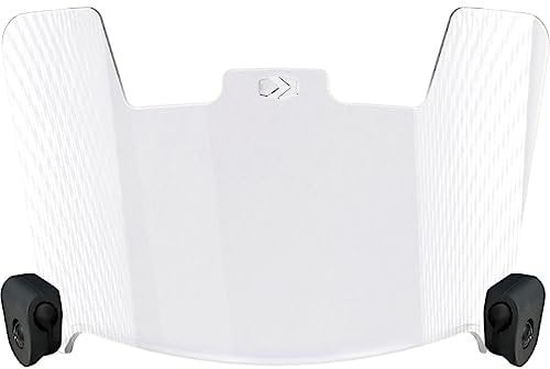 SLEEFS Football Helment Visor [Clear] - Professional Football Visor/Shield - Fits Youth & Adult Helmets - Includes Quick Visor Clips + Microfiber Travel Bag