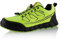 Fusskleidung® Damen Herren Wanderschuhe Softshell Trail Running Trekkingschuhe Grün Schwarz EU 36