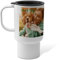 LolaPix Taza termo personalizada. Termo café. Regalos personalizados con foto. Taza de acero inoxidable. Vaso térmico. Libre BPA. Capacidad 450ml. COLOR BLANCO