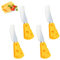 GHYJHS 4 PCS Cheese Knives Cute Butter Knives Stainless Steel Cheese Spreader Cheese Slicer for Cheese Cold Butter Jam Pastry and Other Home Kitchen Daily Breakfast Spreader