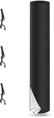 DriSubt Housse de Protection de Douche Solaire 420D Revêtement UV Couverture de Douche Solaire Bâche Imperméable Douche Solaire pour Jardin Douche de Jardin Couverture de Douche Extérieure (245x30cm)