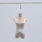 Schaufensterpuppe Samt Schaufensterpuppe Halbkörper 10 Farben, Weibliche Schneiderpuppe Torsopuppe, Oberbrust-Bekleidungsformen für Erwachsene für Brautgeschäft, Schaufenster, Zuhause ( Color : Beige