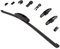 300mm Heckwischer Rear Scheibenwischer Wischerblatt für hinten Heckscheibe mit Easy Clip ADAPTER System - INION