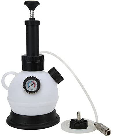 KIMISS Pressione Brakeid Spurgo Pressione Brakeid Kit Spurgo Freni Manuale a Vuoto da 2 Litri Display Pressione 30 Psi con Chiave Valvola di Scarico per Veicoli Europei