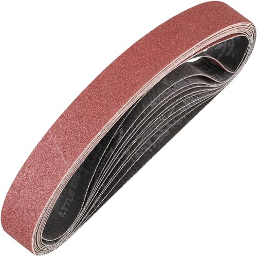 STEBRUAM Sanding Belt 40 x 760 mm,10PCS 80 Grit
