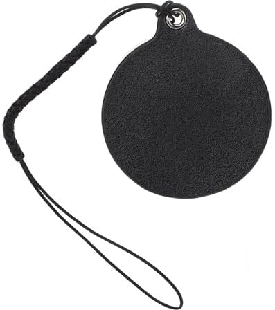 4.7cm Leather Lens Cap Sticker with 15cm String, Instant Camera Lens Cap Keeper Holder, Lens Cap Holder for Mini EVO - Lens Cap Anti Lost