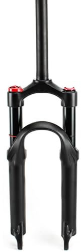 Forcella Ammortizzata per Bicicletta da 20 Pollici, Forcella per Bici con Tubo Dritto da 1-1/8 in Lega di Alluminio, Corsa del Freno a Disco, 100 mm