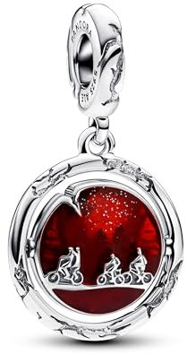 PANDORA Stranger Things Im Dunkeln Leuchtende Schattenwelt Charm-Anhänger aus Sterling Silber, Kompatibel Moments Armbänder, 793563C01