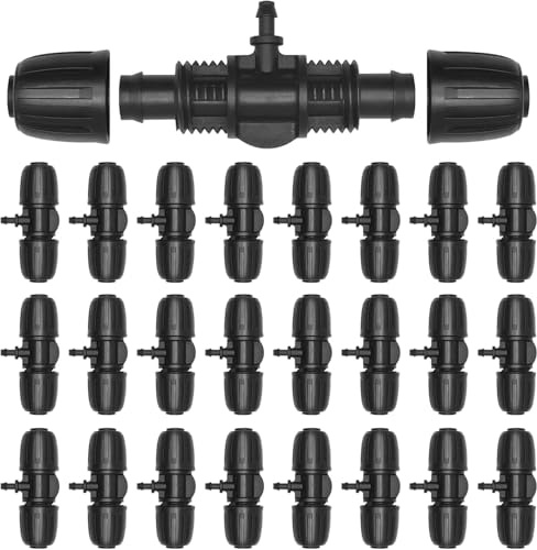 25 Pcs Connettore A T Con Ardiglione Connettore Blocco Spinato Per Irrigazione Adattatore Per Irrigazione A Goccia A 3 Vie Connettore A T Spinato Irrigazione A Goccia Raccordo A T Con Spinato Bloccato