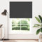vidaXL Estor Enrollable Opaco Negro 150x210 cm Tela Ancho 146,6 cm