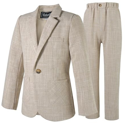LOLANTA 2 Piece Boys Suits Set, Kids Suit Jacket & Trousers, Leisurewear or Wedding Party Pageboy Outfit, 3-13 Years