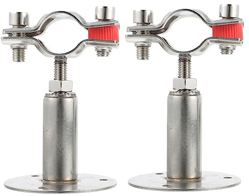 HOMSFOU 2stücke Schlauchhalter Aus Edelstahl Gasschlauchklemme Robuste Schlauchklemmen Befestigung Für Schläuche Und Rohre Einfach Einzustellender Gasrohrclip Korrosionsbeständige Schlauch