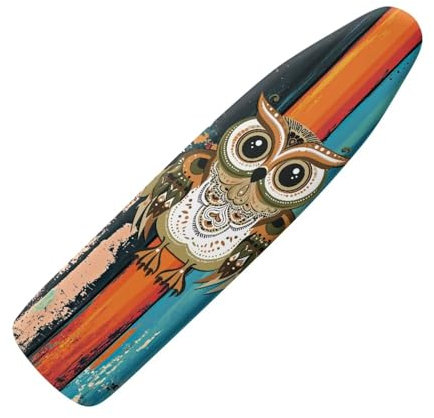 ZIATUBLES Bügelbrettbezug mit Eulen-Druck, Polyester, mit elastischem Rand, hitzebeständig, Bügeleisenpolsterbezug, Wohnaccessoires, Eisenprodukt für Zuhause, Bekleidung, Geschäft, Wäsche, XL