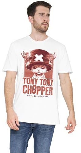 One Piece Season Two Chopper Tonal Portrait Unisex T Shirt, White, XX-Large