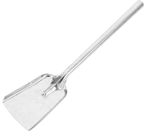 PRETYZOOM Ash Shovel 16.14 Inch Metal Fireplace Scoop Lightweight Steel Spade for BBQ Coal and Garden Use Household Ash Cleaning Tool