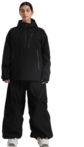 GSOU SNOW Womens Ski Jacket and Pants Set Baggy Snowboard Jacket Snow Suit