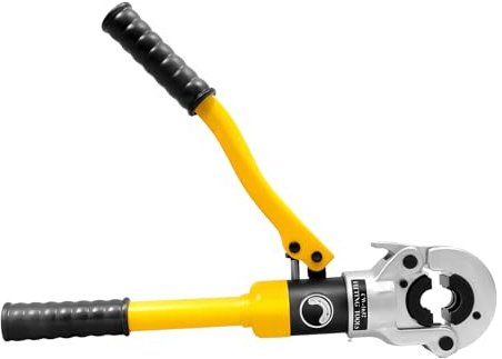 Handbetriebene Hydraulische Rohrpresszange für Verbundrohr 16-32 mm 8t Presskraft Inkl. 4 Th-Pressbacken & Werkzeugkasten