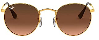 Ray-Ban Herren Round Metal Sonnenbrille, Braun (Bronce Brillante), 47