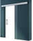 Mai & Mai Porta Scorrevole in Vetro 77.5x205cm, Porta Scorrevole con Sistema Softclose in Vetro Trasparente 8mm con Binario e Maniglia Per Asta per Bagno Cucina Studio Ufficio, Amalfi TS20-775SC