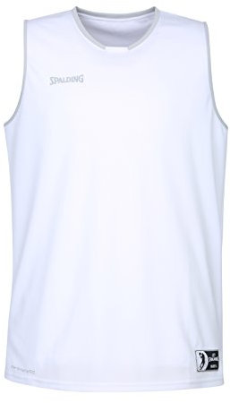 SPALDING Move Tank Top White/Silver Grey M