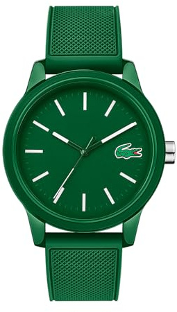 Lacoste 2011444 Herren-Armbanduhr, Lacoste.12.12-Kollektion, schwarzes Armband aus Silikon/Kautschuk