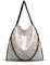 Umhängetaschen für Frauen Damen Kette Umhängetasche Kettentasche Taschen für Damen Casual Handtasche große Hobo Schultertasche(Silber)