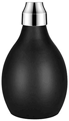 Barber Powder Spray Bottle, Empty Powder Blower, 3.38oz/100ml Refillable Hair Fiber Applicator - Black