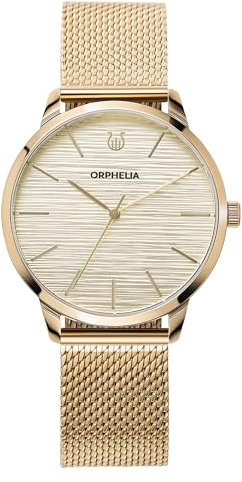Orphelia Herren Analog Uhr Winston mit Mesh Edelstahl Armband