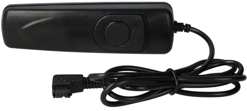 vhbw Fernauslöser Fernbedienung Kabel kompatibel mit Sony Alpha SLT-A33 | SLT-A33L, NEX-3NL Kamera, 1 m, 2-stufige Auslösefunktion