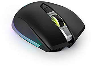 uRage Gaming-Maus “Reaper 700 Unleashed”, schwarz, Anti-Rutsch-Beschichtung, Omron Click Switches, 10.000-dpi-Avago-Sensor, kabellose Funkmaus, inkl. Gaming-Software