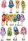 Rainbow High 8 Stuck - je.10cm, 1x 16cm- 8cm Cake Topper,Tortenaufleger,Geburtstag,Tortendeko,