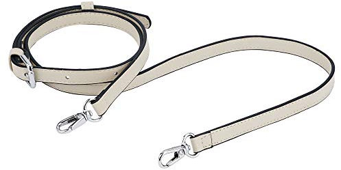 Frauen Leder Schulterriemen Trageriemen,Tasche Schultergurte Gurt Riemen für Geldbörse Handtaschen,verstellbare Ersatz Crossbody Bag Strap Tragegurt Umhängegurt(weiß)