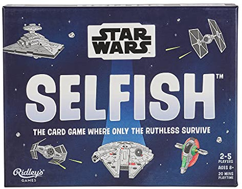 Ridley's | Selfish: Star Wars Edition | Strategy Card Game | Ages 8+ | 2-5 Players | 20+ Minutes Playing Time