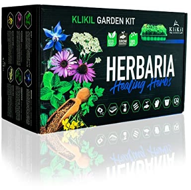 KliKil Bio Gemüse Anzuchtset Heilkräuter - 6 Arten von Bio-Samen - Geschenkidee für Männer und Frauen - zum Wachsen oder Verschenken - einfach zu bedienen mit Bedienungsanleitung